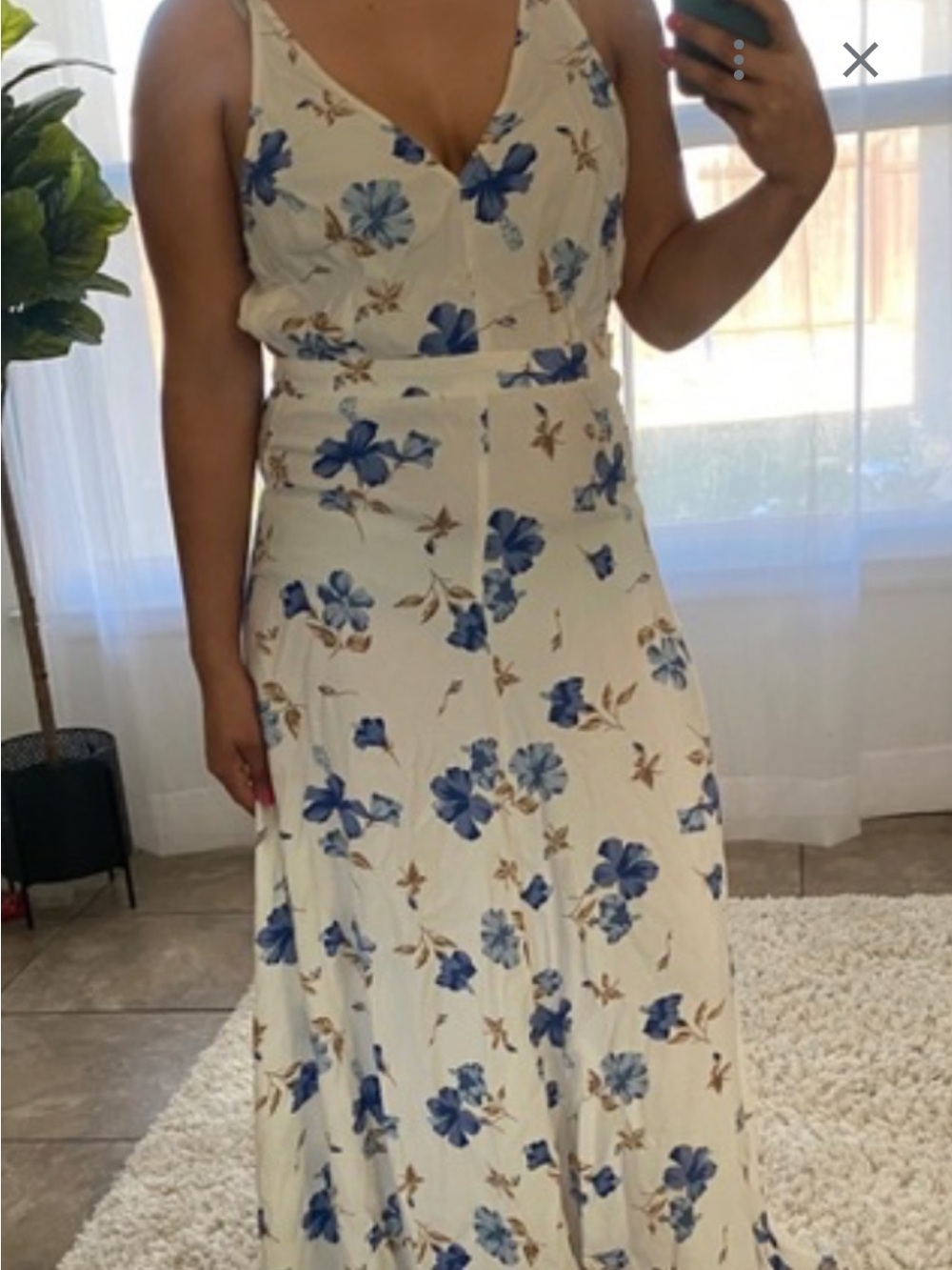 Reformation floral maxi dress